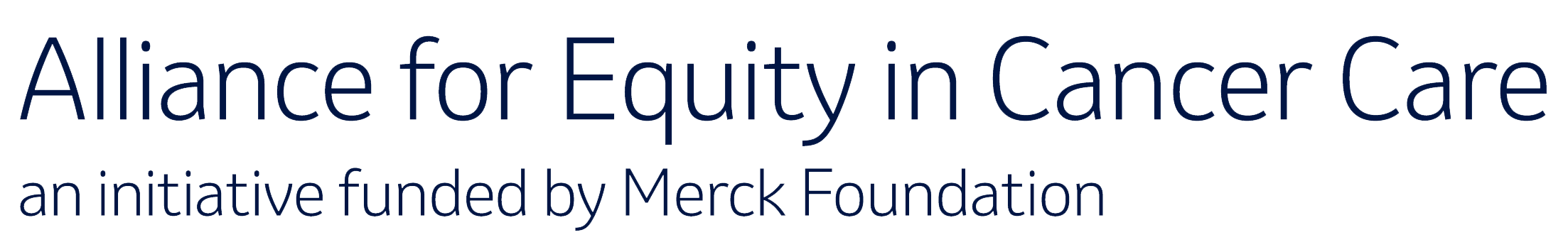 Alliance for Equity in Cancer Care